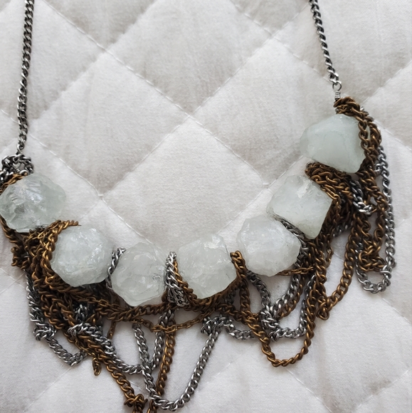 Gemma Redux Crystal and Mixed Metal Necklace - Picture 3 of 4